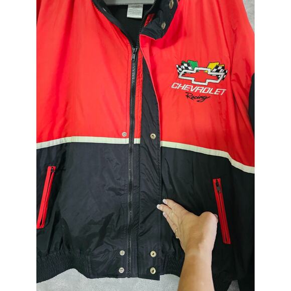 VTG Racing Champions Chevrolet NASCAR Jacket Red Black XXL Embroidered Logo - Picture 4 of 13